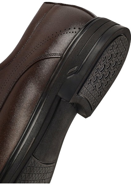 Erkek Kahverengi Bağcıklı Deri Casual Ayakkabı 25WFD750218