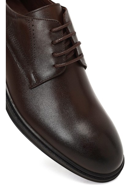 Erkek Kahverengi Bağcıklı Deri Casual Ayakkabı 25WFD750218