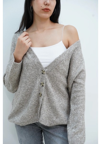 V Yaka Kırçıllı Hırka modelleri