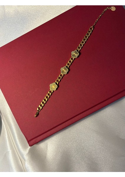 Çelik Gold Yonca Bileklik Hediyelik fiyatları