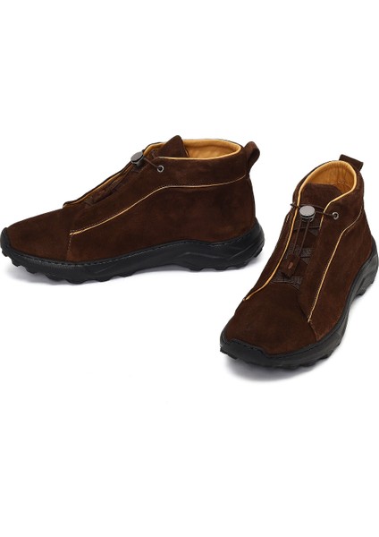 Erkek Kahverengi Bağcıklı Süet Deri Casual Bot 25WFD795110 modelleri