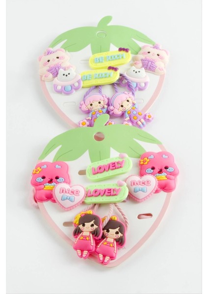 Karışık Pens Lastikli Toka 6 Adet