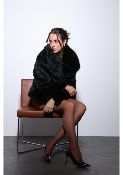 Siyah Suni Kürk Kadın Ceket fiyatları