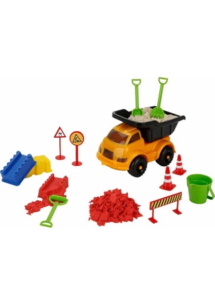 Crafy Neşeli Şantiye Oyun Kumu Seti 500 G 14 Parça