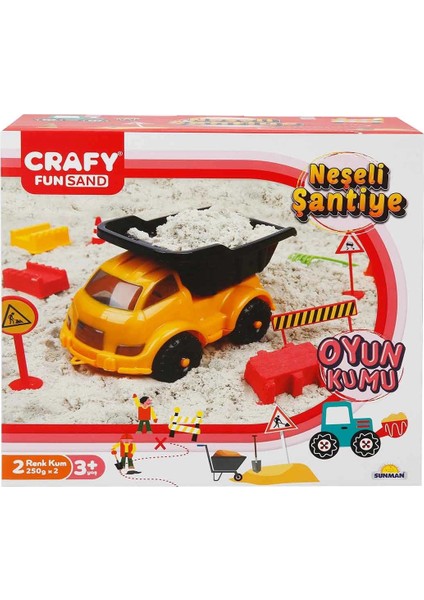 Crafy Neşeli Şantiye Oyun Kumu Seti 500 G 14 Parça modelleri