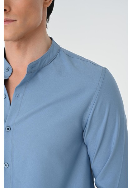 Indigo Regular Fit Hakim Yaka Erkek Gömlek indirimleri