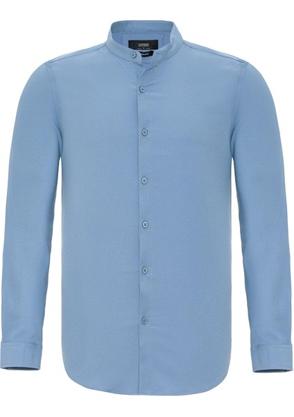 Indigo Regular Fit Hakim Yaka Erkek Gömlek