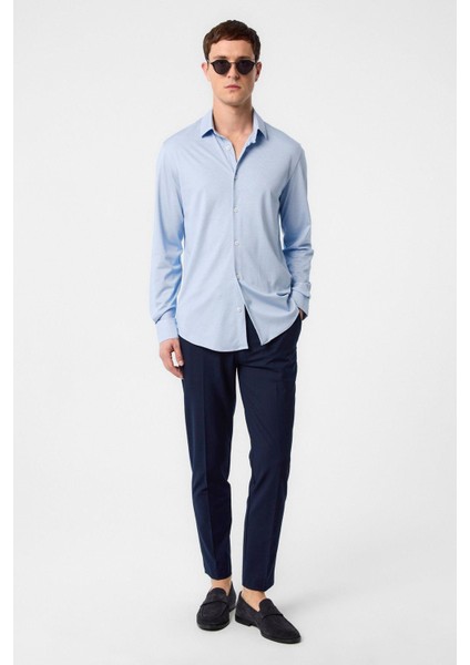 Bebe Mavi Slim Fit Erkek Gömlek modelleri