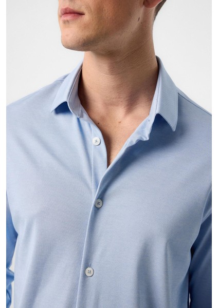 Bebe Mavi Slim Fit Erkek Gömlek fırsatları