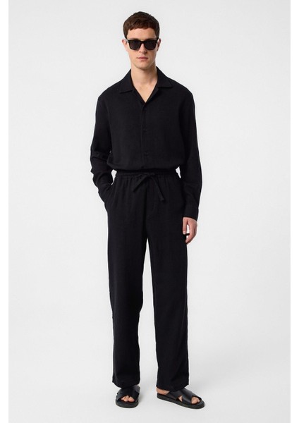 Siyah Dokulu Erkek Gömlek fırsatları