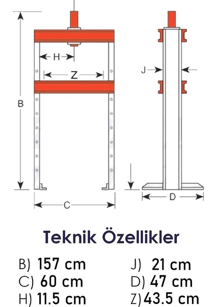 20 Ton Hidrolik Pres modelleri