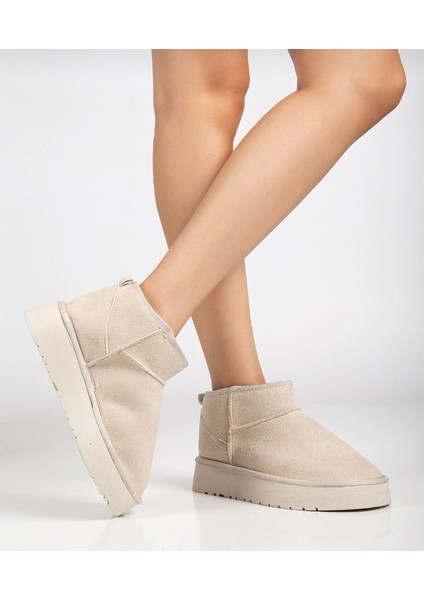 Bej Içi Tüylü Kalın Tabanlı Bot fiyatları