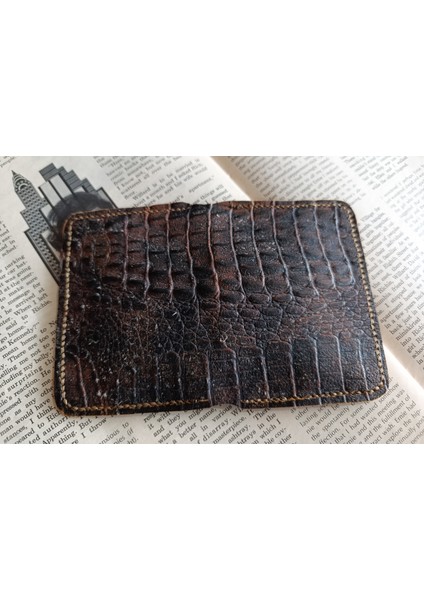 Hakiki Deri Üst Kalite Tamamen El Emeği Minimalist Cüzdan 15.5X10.5 cm Sda3 indirimleri