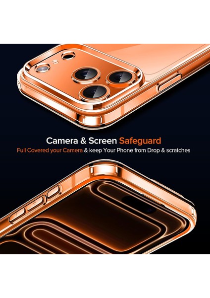 iPhone 17 Pro Max Kılıf Kamera Çıkıntılı Korumalı Yumuşak Şeffaf Renksiz Silikon Kapak + Ekran Koruyucu Cam Set 2in1 fırsatları