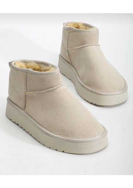 Bej Içi Tüylü Kalın Tabanlı Bot fırsatları