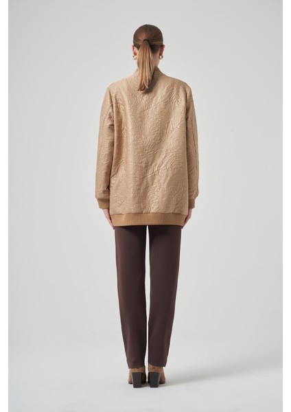 6013 Pul Işlemeli Kendinden Desenli Fermuarlı Kap fırsatları