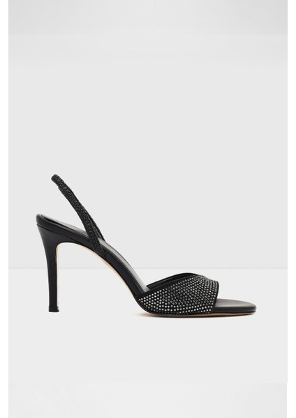 Aitana-Tr Sandalet Orta Boy Topuklu Sandalet - Siyah