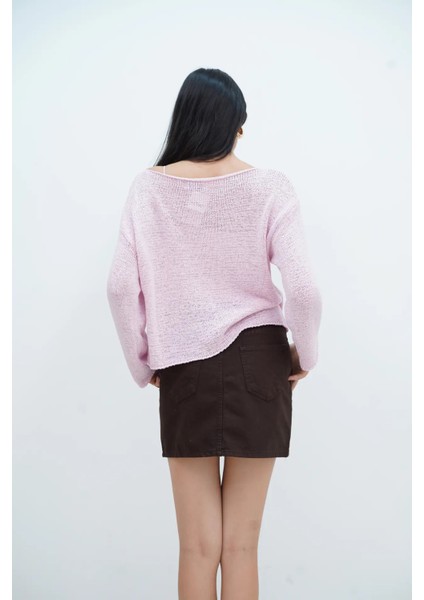 Kayık Yaka Düz Kazak fırsatları