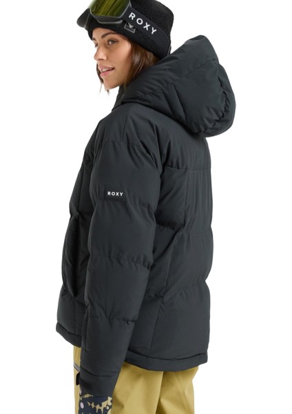 Alofted Puffy Kadın Siyah Snowboard Ceketi modelleri