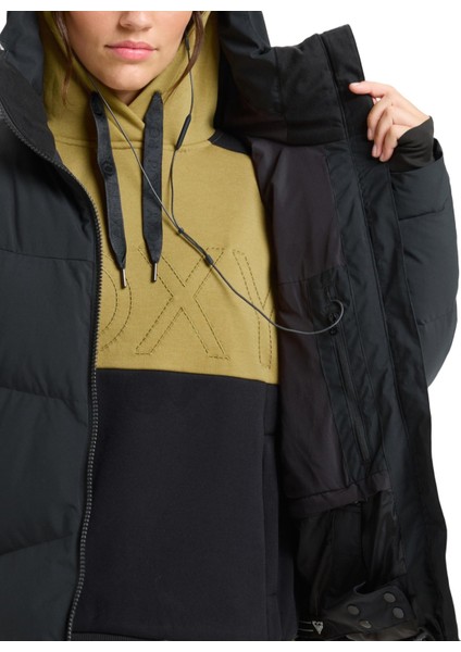 Alofted Puffy Kadın Siyah Snowboard Ceketi