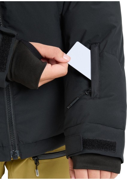 Alofted Puffy Kadın Siyah Snowboard Ceketi