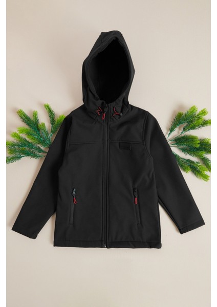 Kapüşonlu Içi Polarlı Erkek Çocuk Mont