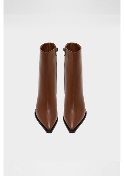 Fineas-Tr Bot Yüksek Topuklu Botlar Şık Bot - Kahverengi