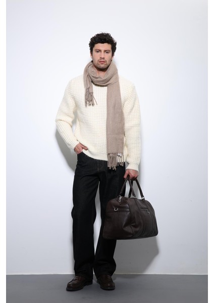 Bej Örme Dokulu Erkek Kazak fiyatları