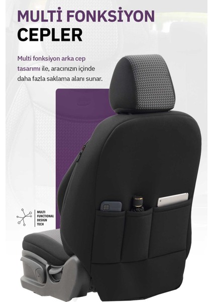 Style Design Oto Koltuk Kılıfı Tam Set – Airbag Uyumlu, Ortopedik 7 Katmanlı, Nefes Alabilen Kumaş fiyatları