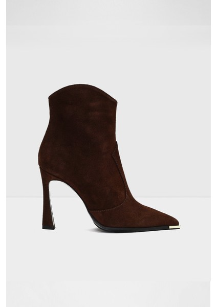 Fineassa-Tr Bot Yüksek Topuklu Botlar Şık Bot - Kahverengi