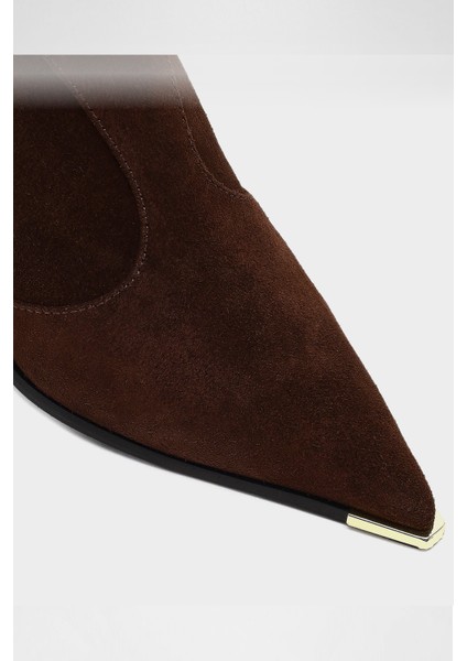 Fineassa-Tr Bot Yüksek Topuklu Botlar Şık Bot - Kahverengi indirimleri