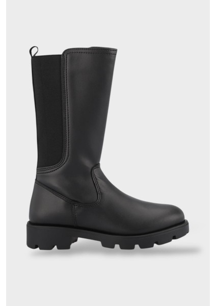 Soğuk ve Su Geçirmez Kışlık Uzun Kız Çocuk Bot Siyah