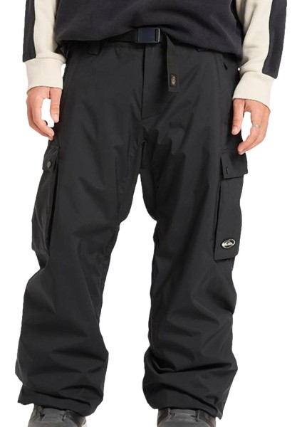 Snow Down Cargo Erkek Siyah Snowboard Pantolonu