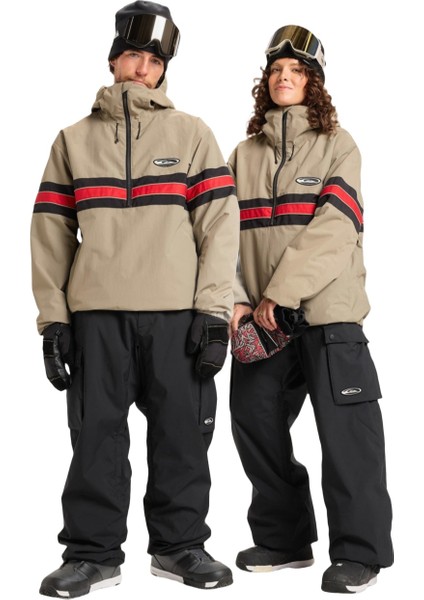 Snow Down Cargo Erkek Siyah Snowboard Pantolonu