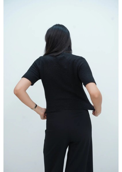 Kısa Kollu Bisiklet Yaka Kazak fırsatları