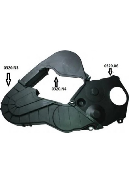 EKSANTRİK KAPAK 3 LÜ KAPAK SET PARTNER 2 -BERLINGO 2 1.9 DW8 0320 N3 0320 N4 0320 106