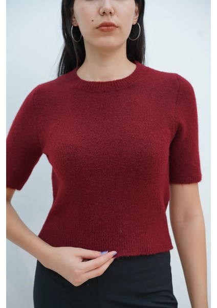 Kısa Kollu Bisiklet Yaka Kazak fiyatları