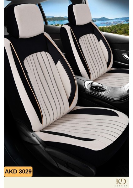 Akra Dik Nakış Serisi Universal Oto Koltuk Kılıfı - Akr 3029