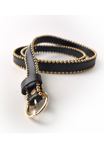 Kenarı Troklu Kemer Siyah fırsatları