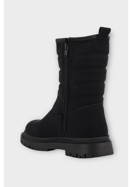 Soğuk ve Suya Dayanıklı Kışlık Uzun Kız Çocuk Bot Siyah modelleri