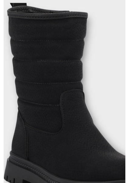 Soğuk ve Suya Dayanıklı Kışlık Uzun Kız Çocuk Bot Siyah fırsatları