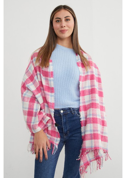 Ekose Desenli Yumuşak Dokulu Şal