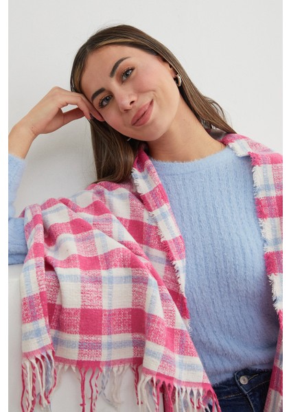 Ekose Desenli Yumuşak Dokulu Şal fiyatları