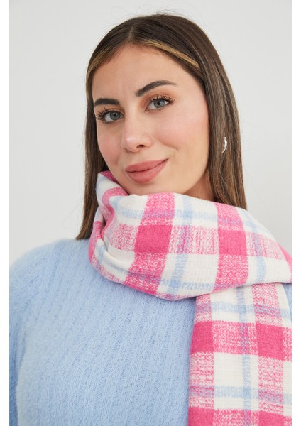 Ekose Desenli Yumuşak Dokulu Şal