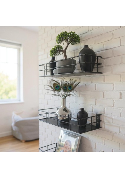 3'lü Set Dekoratif Duvar Rafı - 31CM/29CM/27CM Model-1 modelleri