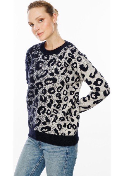 Leopar Desenli Kazak-LACI indirimleri