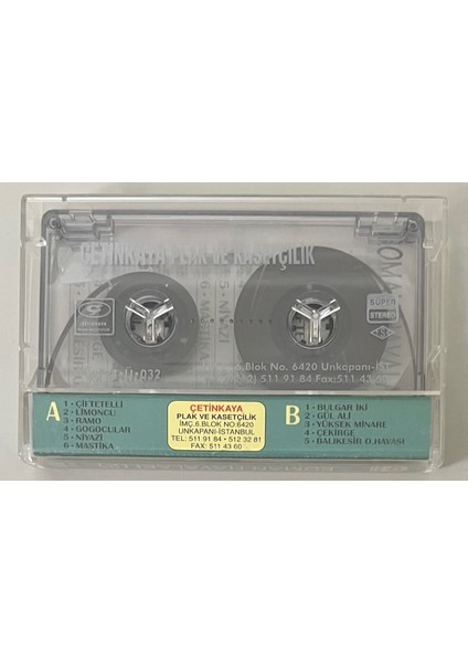 Roman Havaları 2 Kıvırtan Klarnet Kaset (Orijnal Dönem Dolum Kaset) fiyatları