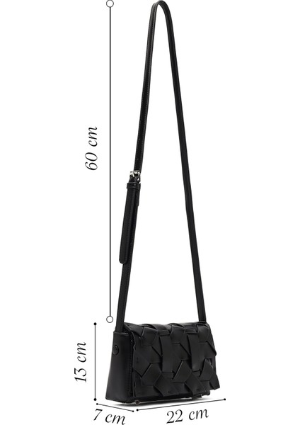 Kadın Siyah Uzun Askılı Mini Çapraz Çanta 25ABD243418 fiyatları