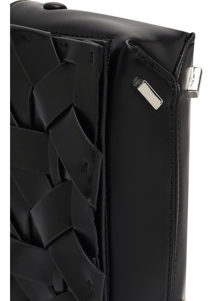 Kadın Siyah Uzun Askılı Mini Çapraz Çanta 25ABD243418