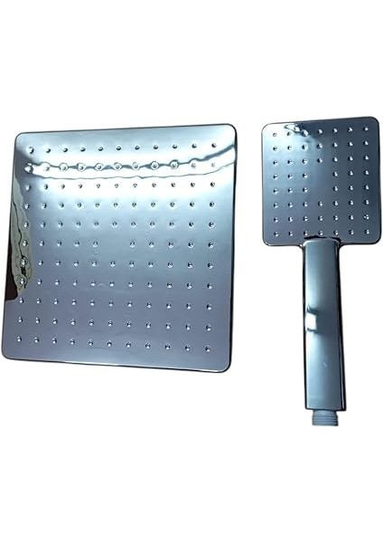 Duş Sistemi Seti, Tepe Duş Başlığı ve El Duşu, Pirinç Yönlendirici, Paslanmaz Çelik, Abs Sabunluklu (Ckkrom Hawai) indirimleri